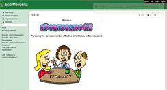Desktop Screenshot of eportfoliosnz.wikispaces.com