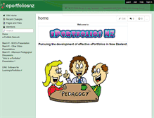 Tablet Screenshot of eportfoliosnz.wikispaces.com