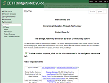 Tablet Screenshot of eettbridgesidebyside.wikispaces.com