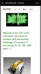 Mobile Screenshot of futuretravel.wikispaces.com