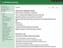 Tablet Screenshot of linfieldslearning.wikispaces.com