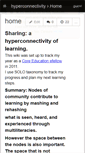 Mobile Screenshot of hyperconnectivity.wikispaces.com