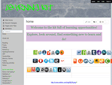 Tablet Screenshot of learningkit.wikispaces.com