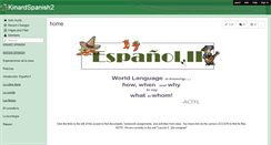 Desktop Screenshot of kinardspanish2.wikispaces.com