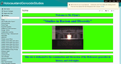 Desktop Screenshot of holocaustandgenocidestudies.wikispaces.com