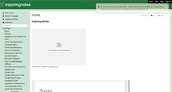 Desktop Screenshot of inspiringnotes.wikispaces.com