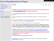 Tablet Screenshot of coonrapidsbayardalumnipages.wikispaces.com