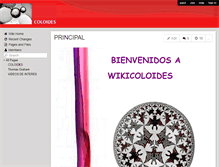 Tablet Screenshot of coloides.wikispaces.com