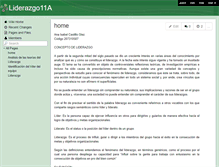 Tablet Screenshot of liderazgo11a.wikispaces.com