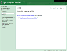 Tablet Screenshot of fyeproyectosupc.wikispaces.com