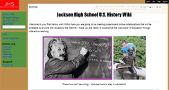 Desktop Screenshot of jacksonhighushistory.wikispaces.com