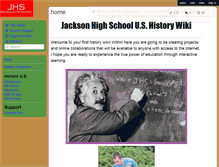 Tablet Screenshot of jacksonhighushistory.wikispaces.com