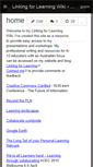 Mobile Screenshot of linkingforlearning.wikispaces.com