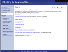 Tablet Screenshot of linkingforlearning.wikispaces.com