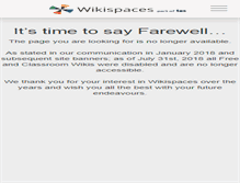 Tablet Screenshot of ourgreenplace.wikispaces.com