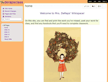 Tablet Screenshot of derapsclass.wikispaces.com
