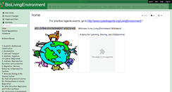 Desktop Screenshot of biolivingenvironment.wikispaces.com