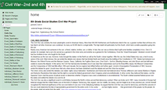 Desktop Screenshot of civilwar-second.wikispaces.com