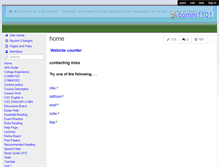 Tablet Screenshot of comm1101.wikispaces.com