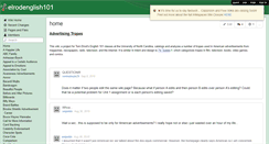 Desktop Screenshot of elrodenglish101.wikispaces.com