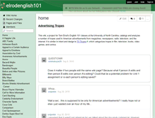 Tablet Screenshot of elrodenglish101.wikispaces.com