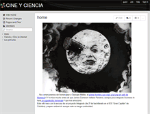 Tablet Screenshot of cineyciencia.wikispaces.com