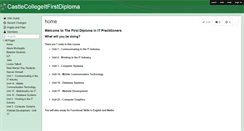 Desktop Screenshot of castlecollegeitfirstdiploma.wikispaces.com