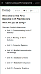 Mobile Screenshot of castlecollegeitfirstdiploma.wikispaces.com