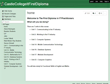 Tablet Screenshot of castlecollegeitfirstdiploma.wikispaces.com