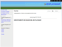 Tablet Screenshot of iesplayamar.wikispaces.com
