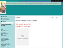 Tablet Screenshot of deanmath.wikispaces.com