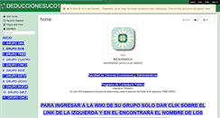 Desktop Screenshot of deduccionesuco12011.wikispaces.com