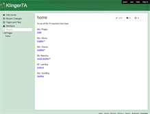Tablet Screenshot of klinger7a.wikispaces.com