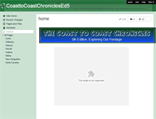 Tablet Screenshot of coasttocoastchroniclesed5.wikispaces.com