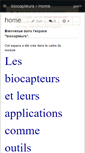 Mobile Screenshot of biocapteurs.wikispaces.com