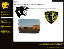 Tablet Screenshot of fhsphysed.wikispaces.com