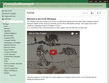 Tablet Screenshot of compsciresearch.wikispaces.com