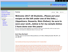 Tablet Screenshot of historyrecipes.wikispaces.com