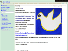 Tablet Screenshot of desma.wikispaces.com