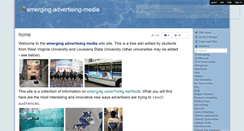 Desktop Screenshot of emerging-advertising-media.wikispaces.com
