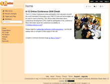 Tablet Screenshot of k12onlinecredit.wikispaces.com