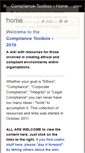 Mobile Screenshot of compliance-toolbox.wikispaces.com