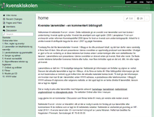 Tablet Screenshot of kvenskiskolen.wikispaces.com