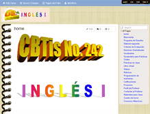 Tablet Screenshot of cbtis242ingles1virtual.wikispaces.com