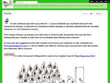 Tablet Screenshot of chansons-fle.wikispaces.com