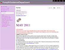 Tablet Screenshot of forsythguidancedepartment.wikispaces.com