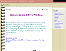 Tablet Screenshot of jengiffey.wikispaces.com
