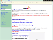 Tablet Screenshot of crawfordlibrary.wikispaces.com