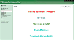 Desktop Screenshot of biologiafisiologiacelular.wikispaces.com
