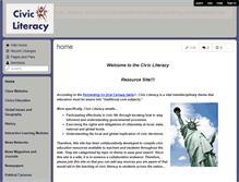 Tablet Screenshot of civic-literacy.wikispaces.com